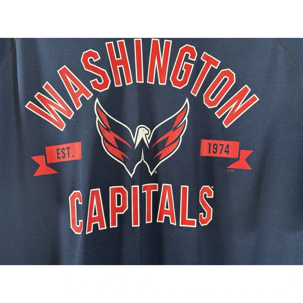 adidas t-shirt size xl washington capitals pullover short sleeves